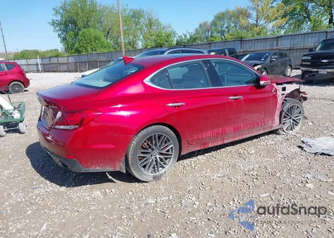 2019 Genesis G70 3.3T Advanced из США, поврежденный, VIN KMTG34LE0KU039981